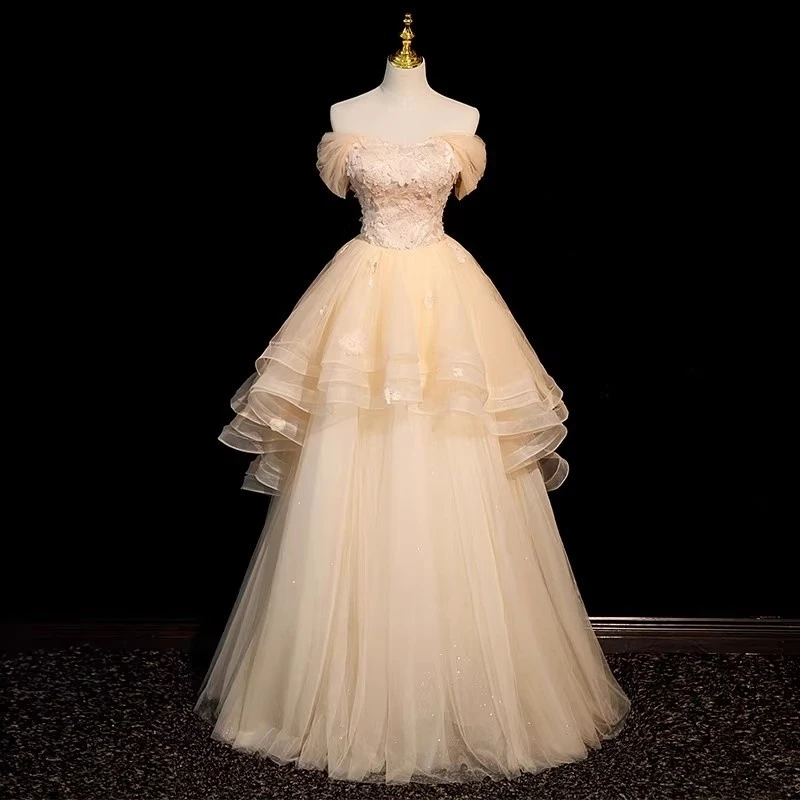 Женское вечернее платье с открытыми плечами Ashely Alsa официальное в пол для