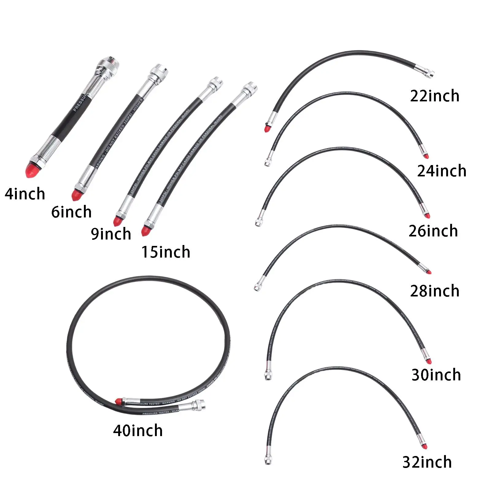 Replacement Low Pressure LP Hose for Scuba Diving 1st Stage Regulator and BCD Inflator Replacement Low Pressure LP Hose for Scuba Diving 1st Stage Regulator and BCD Inflator