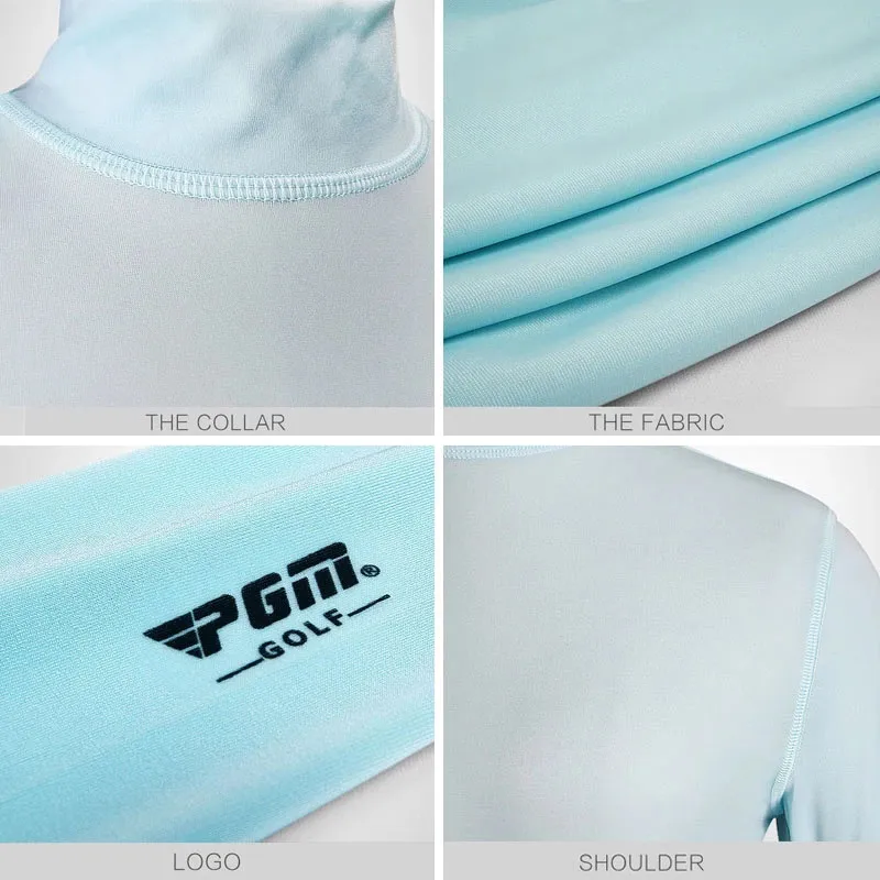 PGM Casual Ultra Thin Breathable Golf Shirt Women Sun Protection Ice Silk Summer Ladies long sleeve loose Golf Training T Shirts