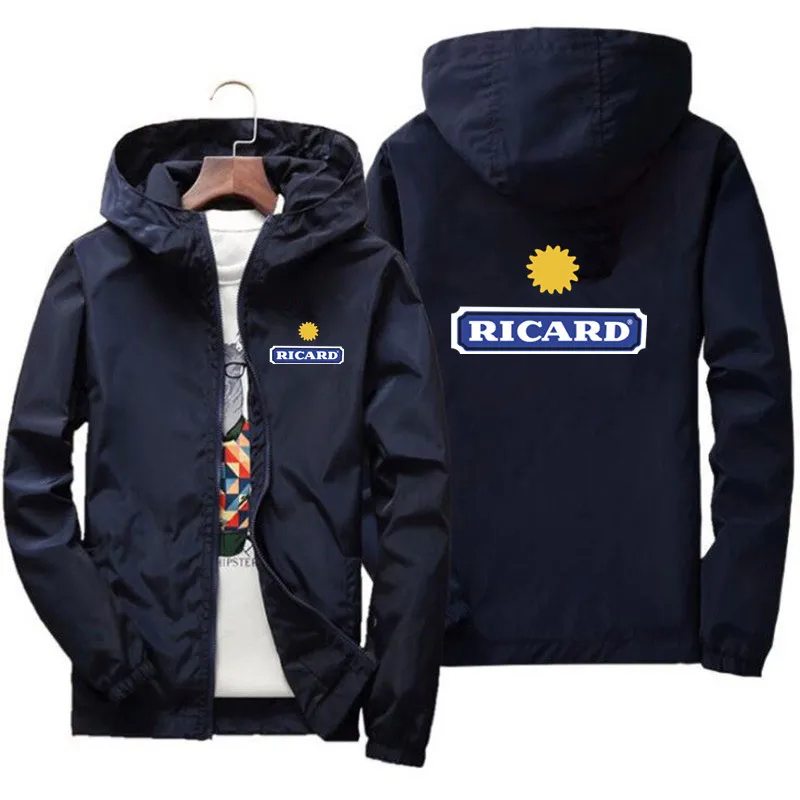 

2022 Bomber Jacket Men Ricard Men's Jackets Autumn Spring Male Jacket Cosplay Costume Harajuku Long Sleeve jacket Windbreak