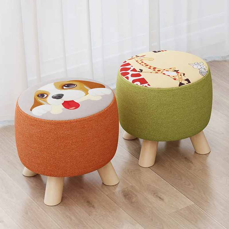 Small Japanese Chair Wooden Stool Shoe Bench Kids Minimalist Chair Foot Rest Nordic Stool Mobili Soggiorno Minimalist Furniture