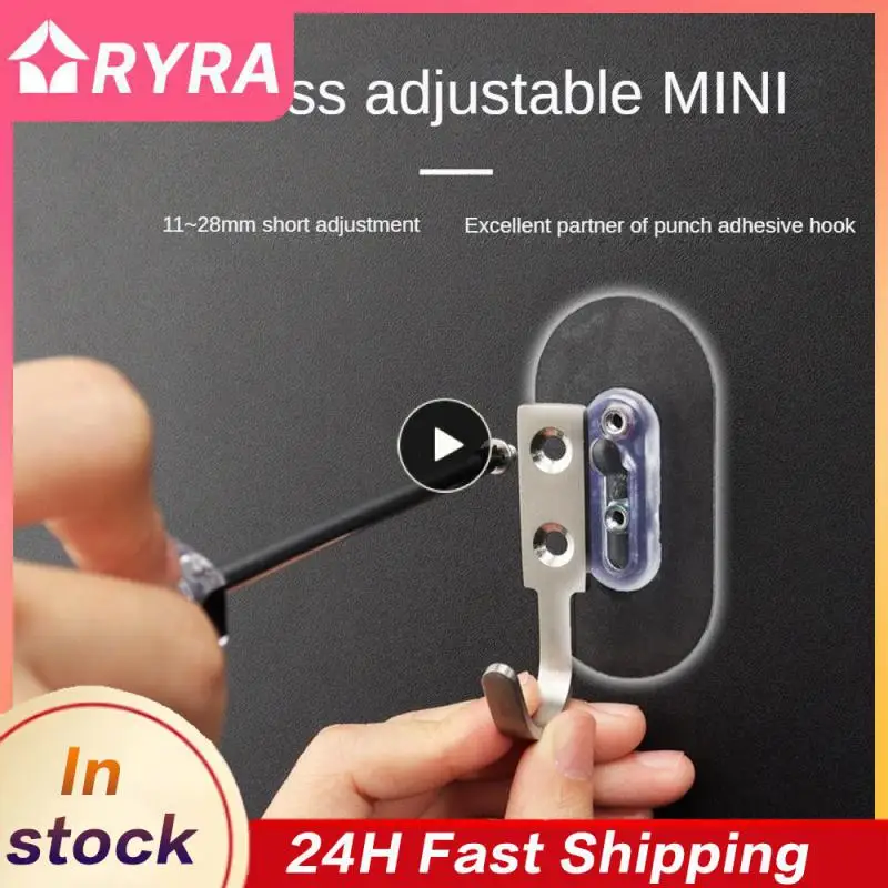 

Крепкий крючок для установки без перфорации, настенная клейкая лента для ногтей, регулируемая клейкая лента из нержавеющей стали