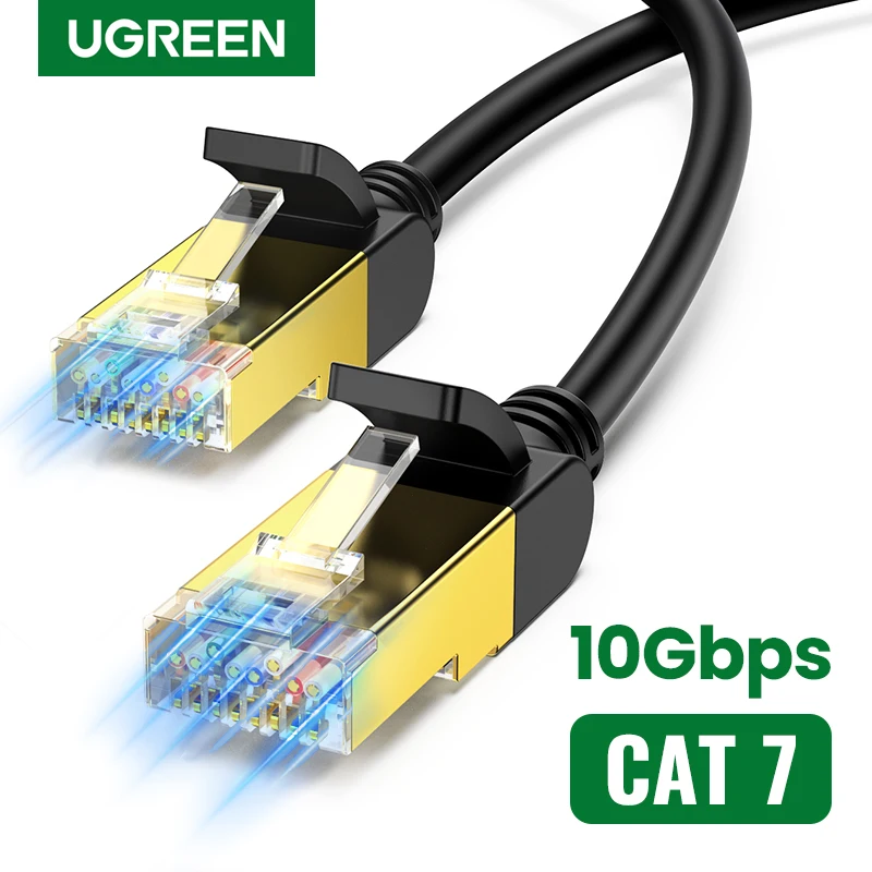 38.99 Ugreen Ethernet Kabel Cat7 RJ45 Lan Kabel Utp Rj 45 Netwerk Kabel Voor Cat6 Compatibel Patch Cord Voor Modem Router kabel
