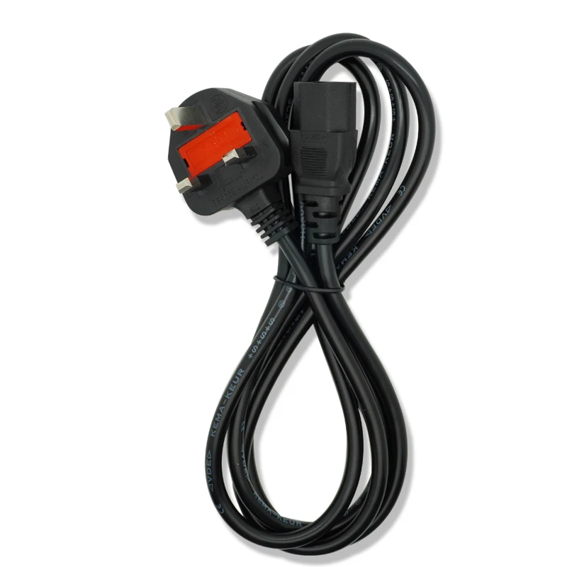 Шнур питания с вилкой Стандарта Великобритании 1 8 м 3 основной чайник IEC 320 C13