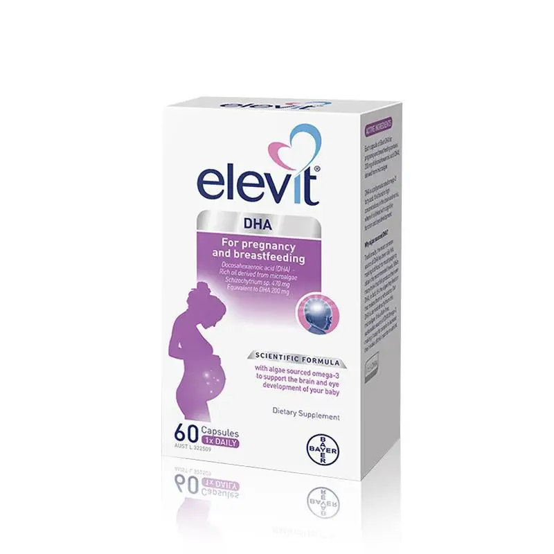 

Australian Version Elevit Elevit DHA Algal Oil Capsules for Pregnant Women 60 Capsules for Pregnant Women during Pregnancy