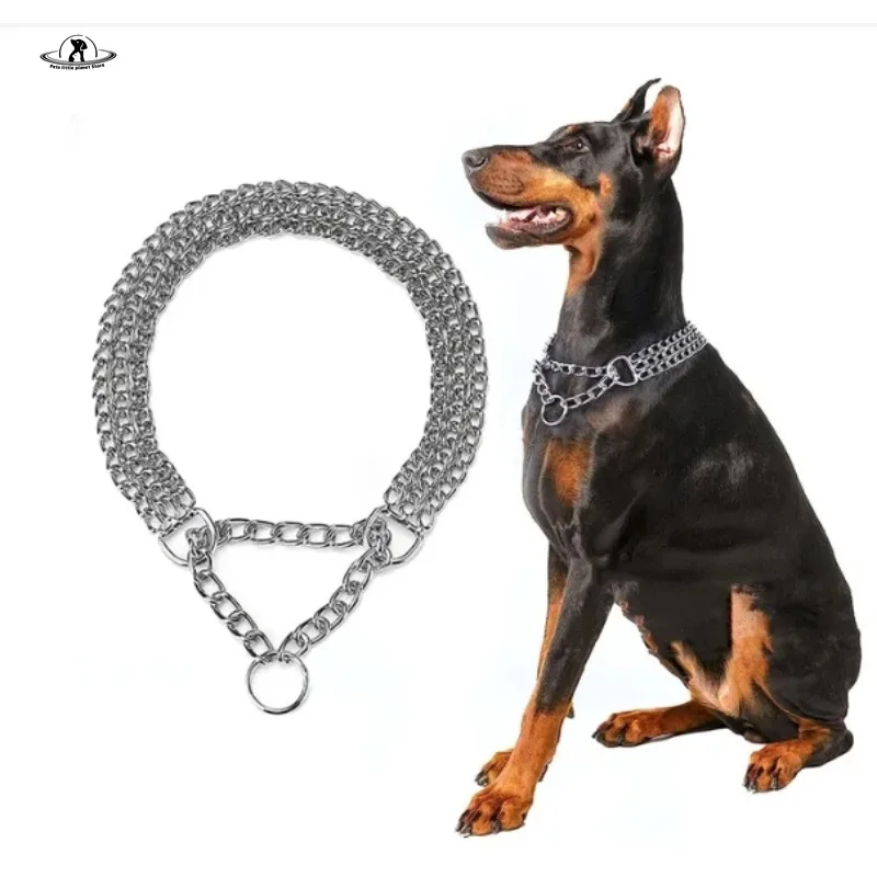 Ошейник для собак бесшовный литье под давлением трехрядный дрессировки прогулок