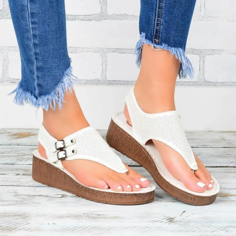 

Women Sandals Wedge Heels Sandals Summer Shoes For Women Plus Size Platform Chaussure Femme Casual Wedges Shoes Women Flip Flops