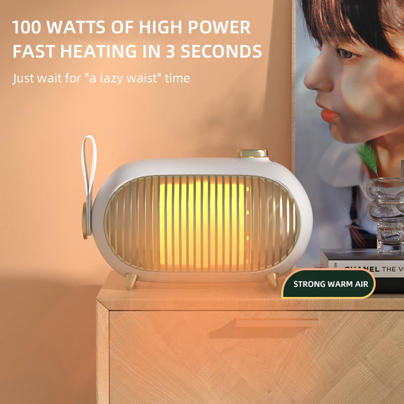 

1000W Electric Heaters Heater for Room PTC Heater Portable Desktop Heating Warm Air Blower Fan for Home Office Warmer Machine
