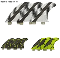 yepsurf new products double tabs fins m size double tabs tri fin set fiberglass honeycomb material tri fins surfboard fins