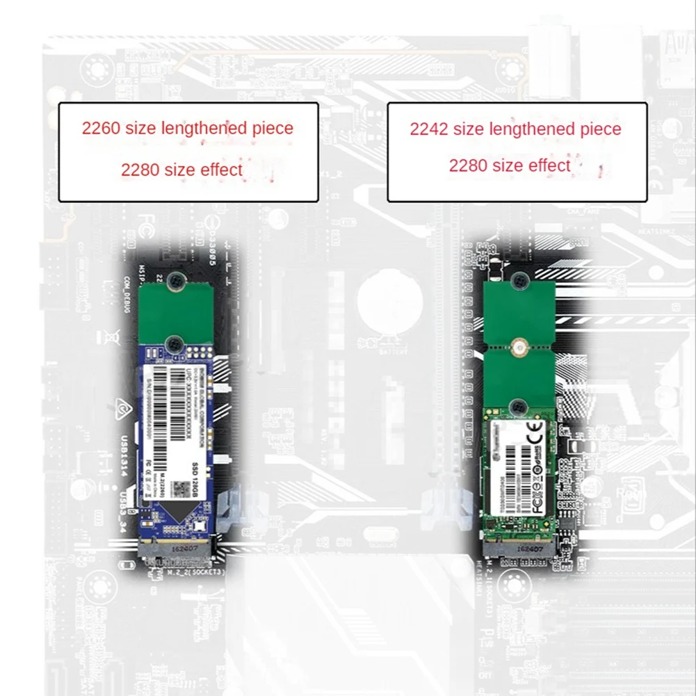 Расширение кронштейна NGFF NVME M.2 от 2230 до 2242/2260/2280 2242 2280 2260