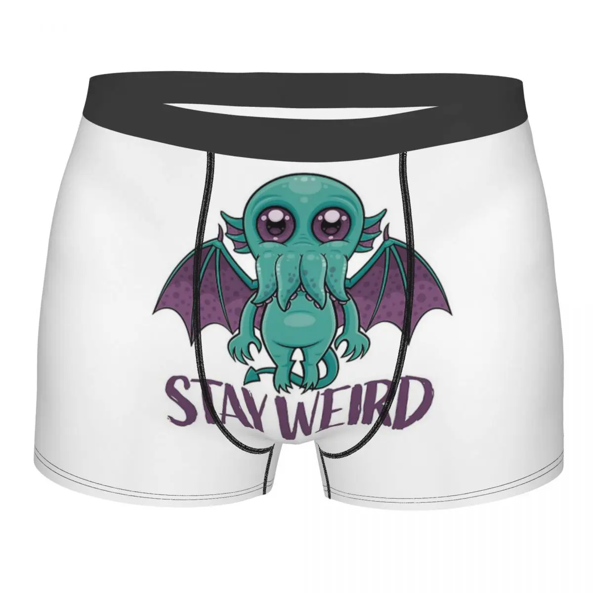 

Stay Weird Cute Monster The Call of Cthulhu Underpants Cotton Panties Men's Underwear Sexy Shorts Boxer Briefs