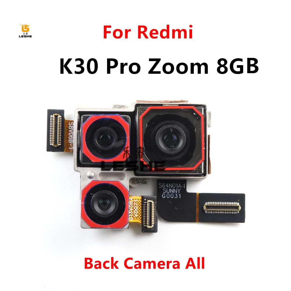 

100% Original Big Main Rear Back Camera For Xiaomi Poco F2 Pro Redmi K30 Pro K30Pro Zoom Mobile Flex Cable Replacement