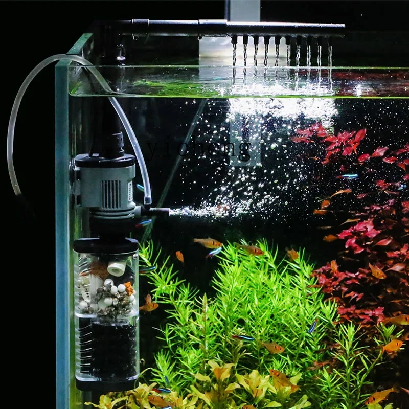 Фильтр для аквариума ZF очистка воды циркуляция три в одном маленький насосный