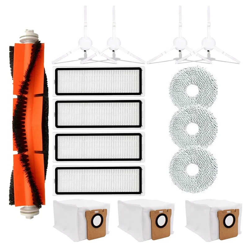

Main Brush Side Brush Filter Kit For Xiaomi Mijia B101CN/Dreame S10 Pro/Dreame L10S Ultra/X10+/B101GL Robot Vacuum Cleaner