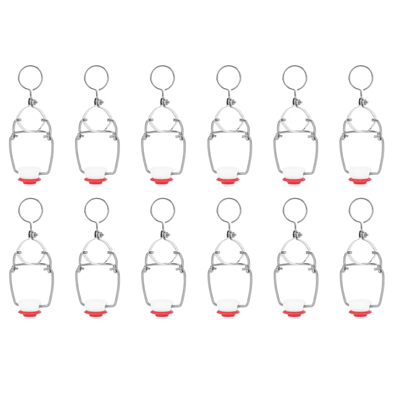 

12 PCS Swing Top Bottle Caps Flip Top Beer Bottle Cap Replacement Swing Cap For Red Wine Style Beer Bottle
