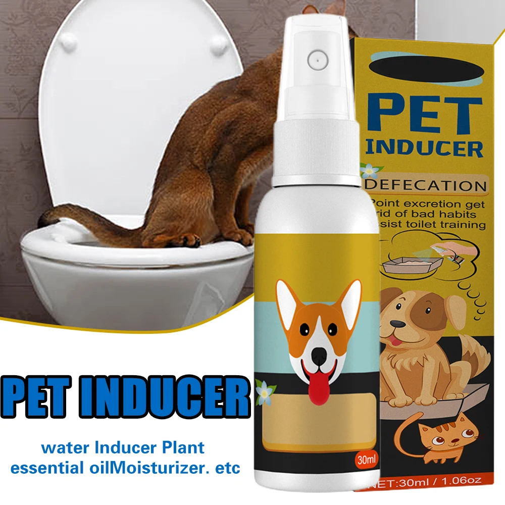 

Pet Positioning Defecation Inducer Spray Cat Dog Imporve Bad Habits Training Pet Supplies For Indoor & Outdoor 30ml GQ