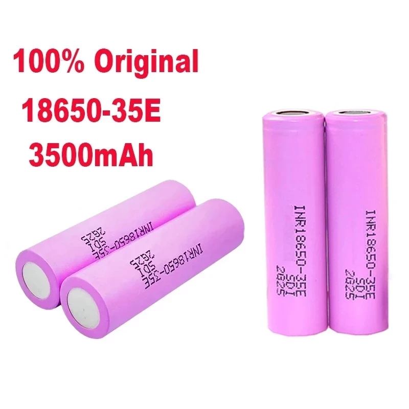 

2022 New Origineel Voor Samsung 18650 3500Mah 20A Ontlading INR18650 35E 1-10PCS 3.7V Li-Ion Oplaadbare Battery