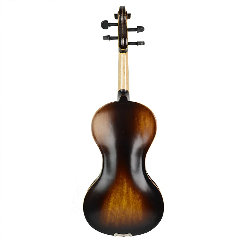 Nice Sound 4/4 Hand-Made Gourd Shaped Acoustic Violin Vintage Fiddle Satin Finish Top Back With Bow Maple Bridge Strings Case enlarge