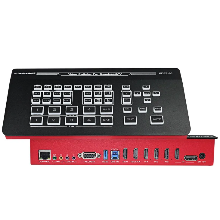 HDS7105 5-канальное устройство для потоковой передачи HD-видео переключатель