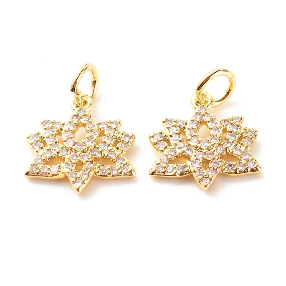 

Роскошные Изящные латунные Стразы с покрытием из 18-каратного золота, украшения ручной работы «сделай сам» 10 шт.