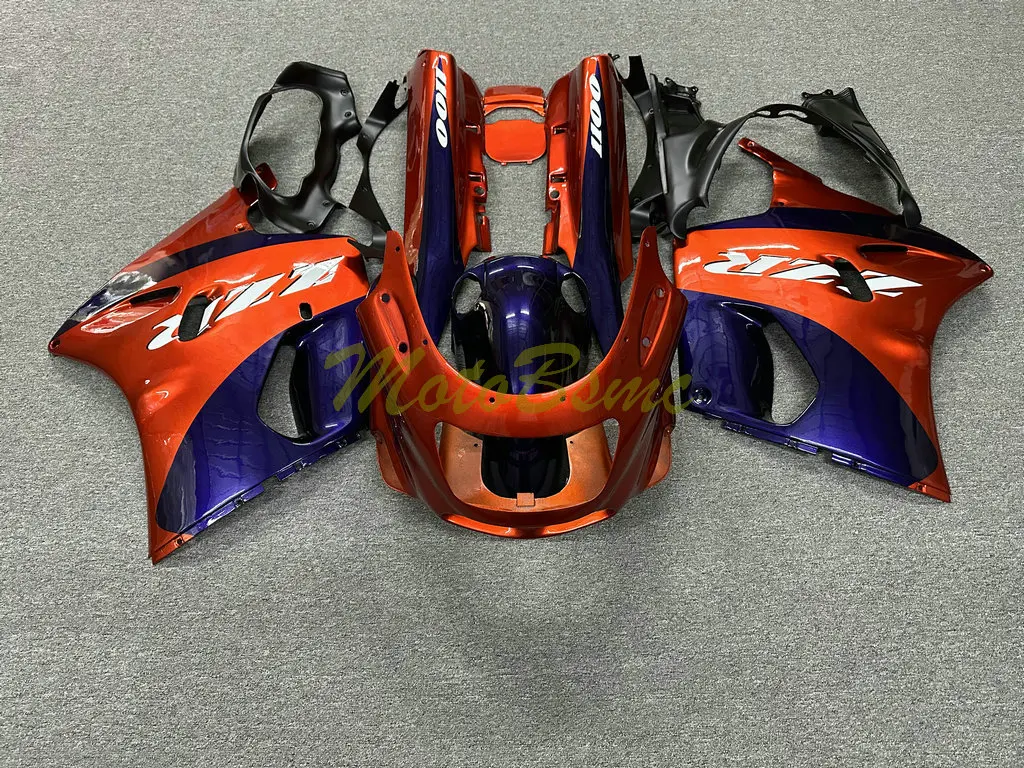 Комплекты обтекателей мотоцикла для Kawasaki Ninja ZZR1100 93-03 ZZR 1100D ZX11 19999 2000 2001 2003 красный