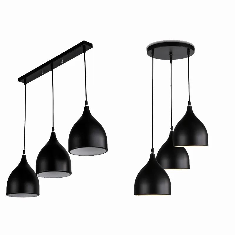 Светильник ресторана Led простой современной личности с тремя головами обеденной комнаты Nordic модной бар висячий.