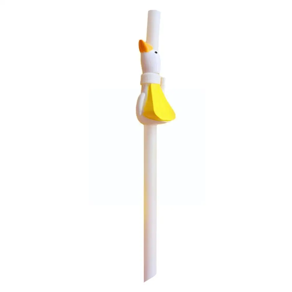 

Kid Adults Reusable Drinking Goose- Straws White Fun Non-Toxic Animal Straw Eco-Friendly Style Plastic Grade Safe Z9Z8