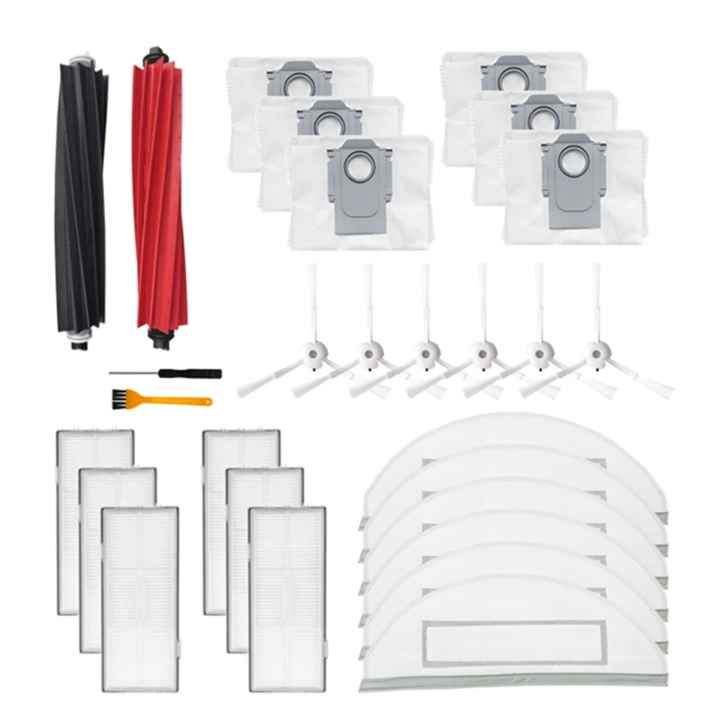 

For Roborock S8 Pro Ultra S8 S8+ Accessories Main Side Brush Filter Mop Cloth Dust Bag Robot Vacuum Cleaner Accessories