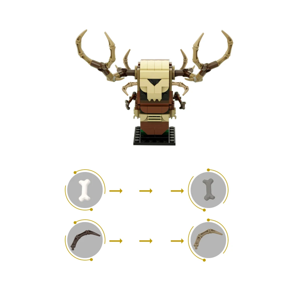 Конструктор gobrick MOC Game The Witchers 3Leshen Brickheadzs набор строительных блоков искусственный