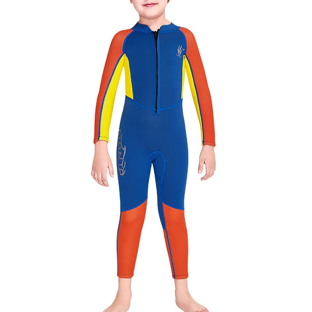 

DIVE SAIL Wetsuit Round Neck Sunproof Warm Keeping Colorful Waterproof Underwater Beach Playing Children Diving Suit