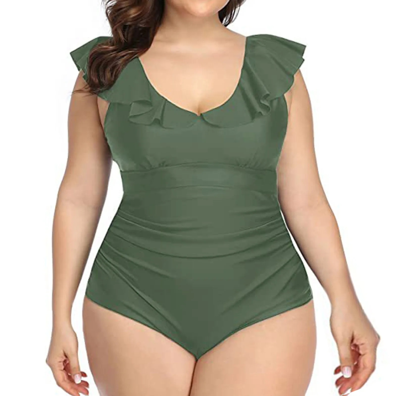 

Новинка 2023, женский купальник, Женский раздельный купальник большого размера, Цельный купальник с элегантным бикини с высокой талией