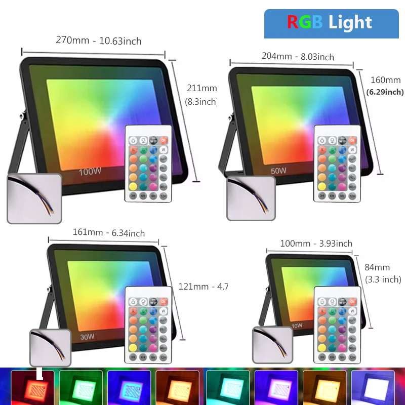 

RGB прожектор Adiodo 10-100 Вт