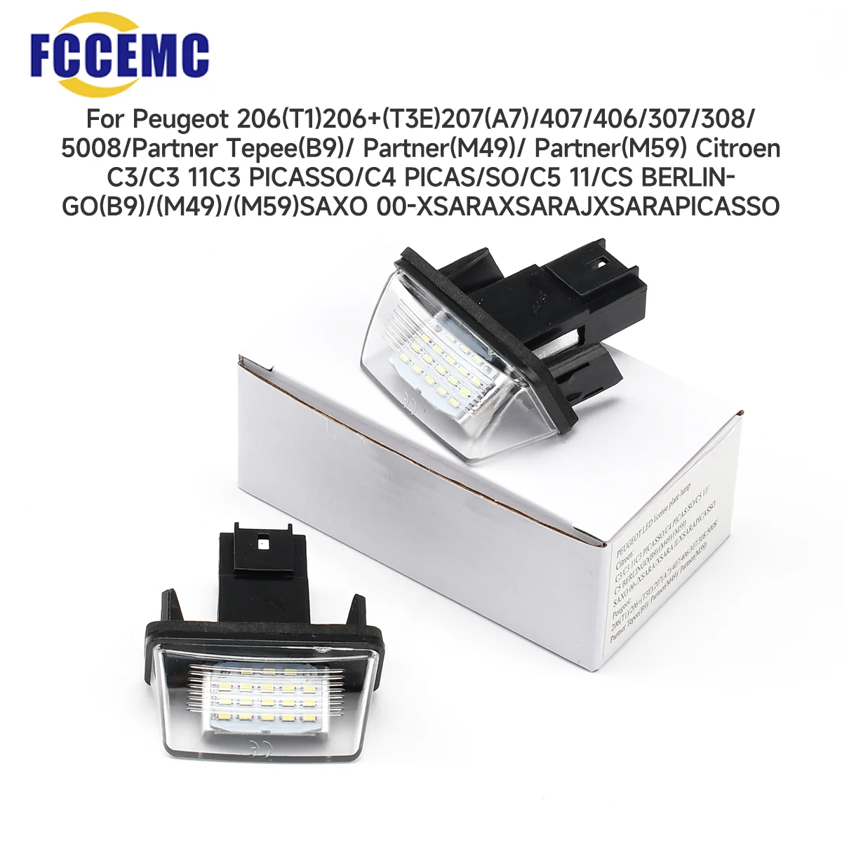 2 шт. флейта для номерного знака Peugeot 206 T1 T3E 207 A7 407 406 307 308 5008 Partner Tepee B9 M49