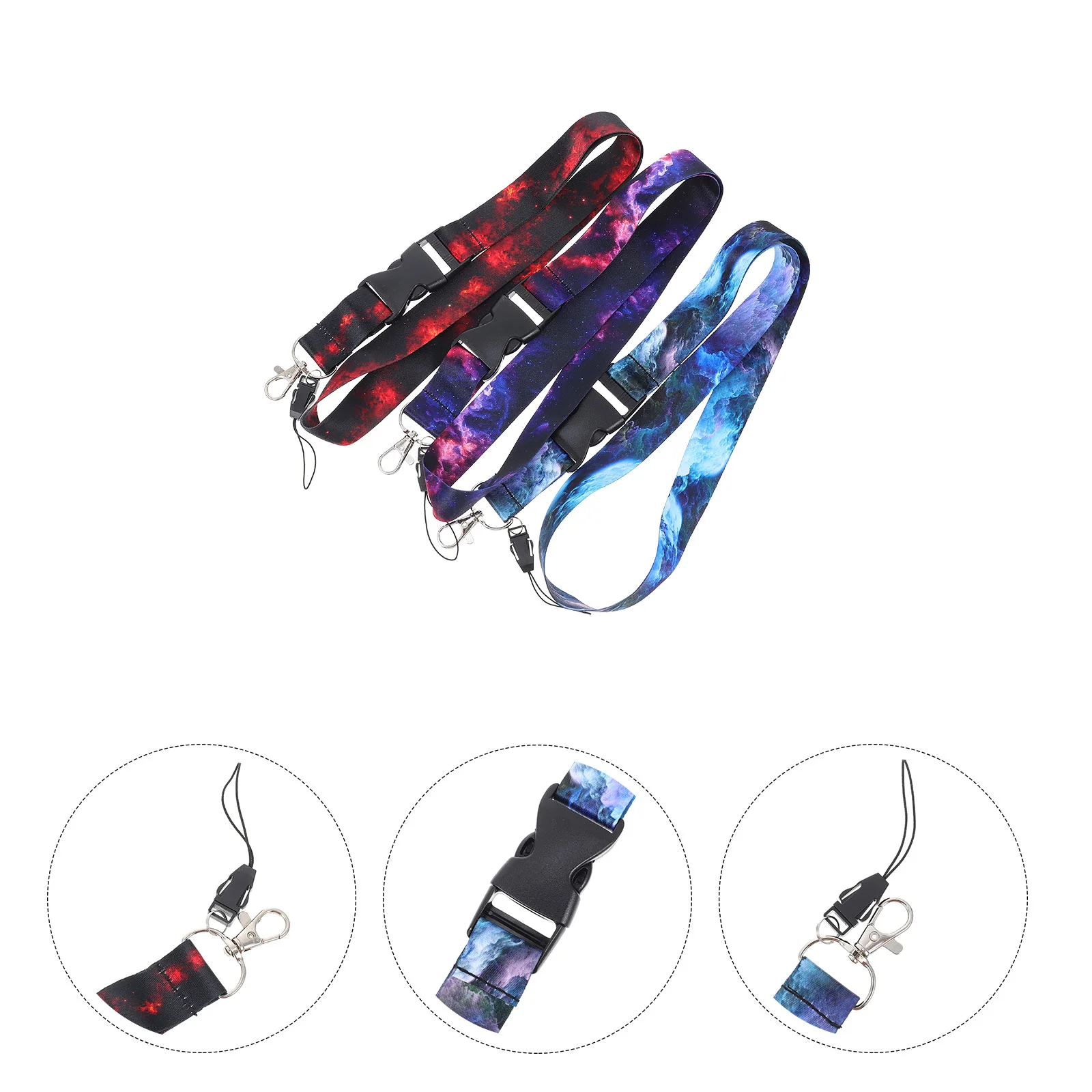 

Lanyardstrap Neck Hanging Lanyardskeys Decorative Wrist Polyester Key Holder Strings Hand Keychain Cell Nylon Woven Charm Tassel