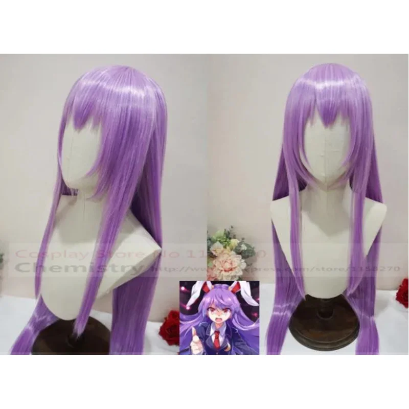 TouHou Project Reisen Udongein Inaba Косплей головные уборы парик с головной повязкой