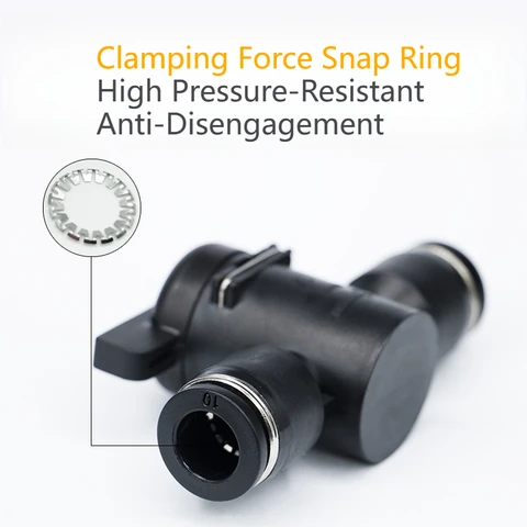 10 шт. BTC 8 мм 10 мм пластиковый пневматический вставной разъем для быстрого соединения ручной клапан для переключателя поворота ручной шарик ограничитель тока