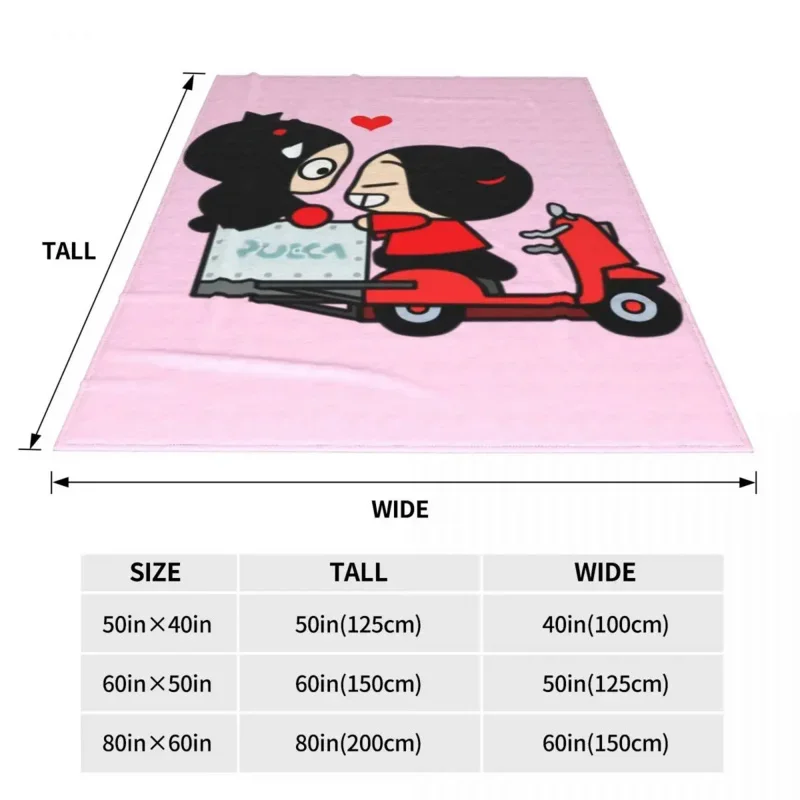 Милый чехол Pucca garu для одеяла корейские Мультяшные аниме флисовые покрывала