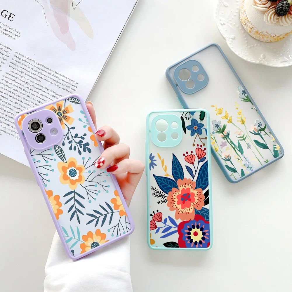 

Flower Case For Huawei P40 Lite Case Shockproof Funda P30 Pro Y9 Prime Y6 2019 Honor 50 20 10X Lite 9A 9C 9X 8A 8X P Smart Cover