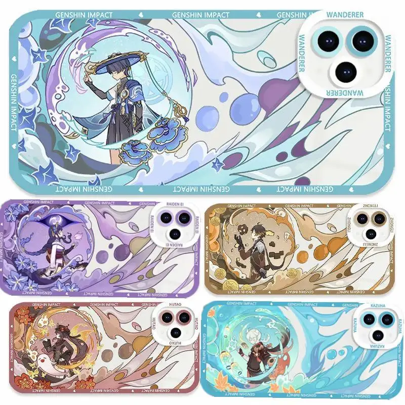 Чехол для Xiaomi POCO X5 X4 X3 Pro GT NFC F3 M3 Mi 11 Lite 5G NE 11T Genshin Impact Wanderer Ayaka Shenhe мягкий чехол