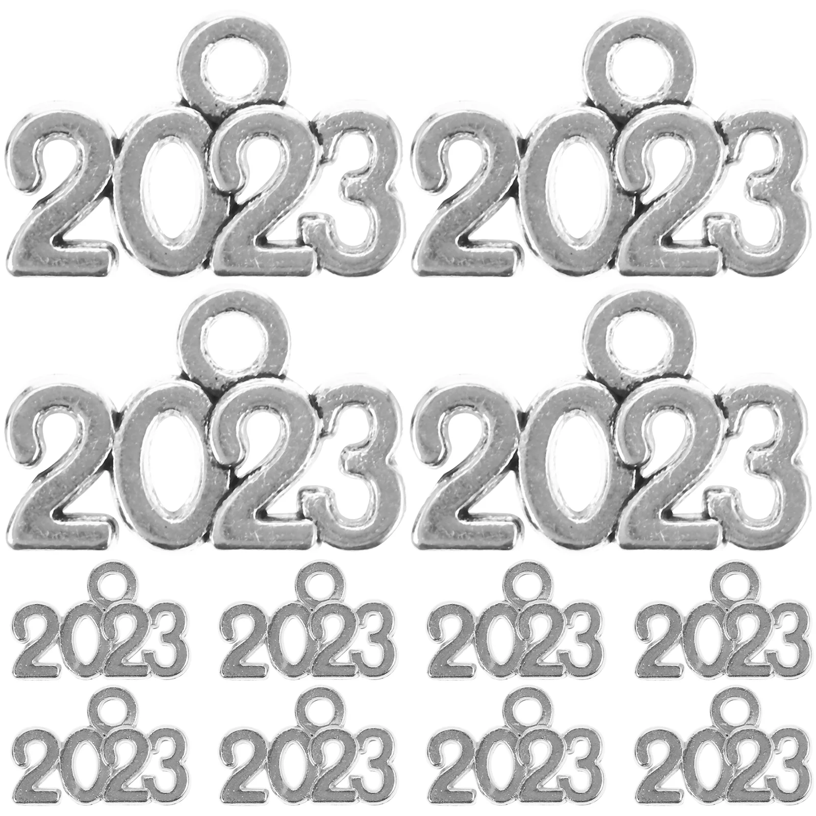 

100 шт. ювелирные аксессуары 2023 подвеска с буквами Ожерелье Подвески с цифрами серьги брелок ручной маленький Металл