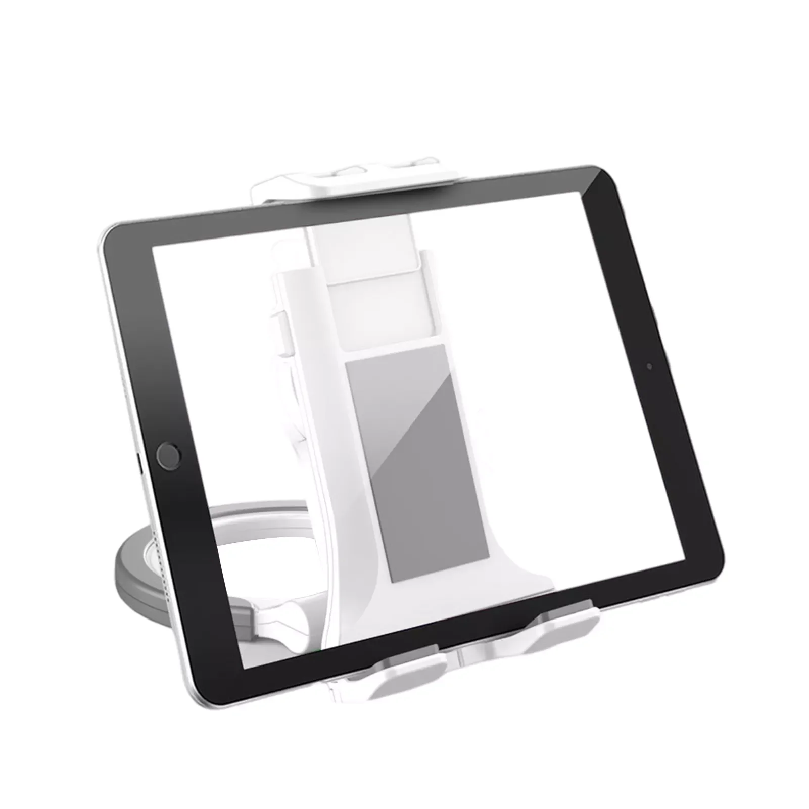 Tablet Holder For Desk Tablet Stand 360Rotating Adjustable Phone Mount With Stable Base Desktop Stand Holder Wall Mount