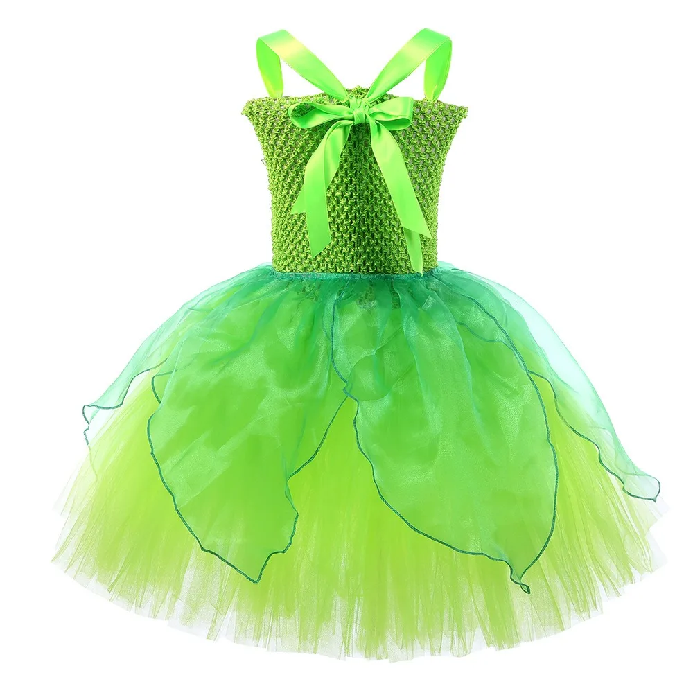 

Forest Elf Children's Costume Drama Performance Costume Tinker Bell Fairy Skirt with Butterfly Wings Magic Wand