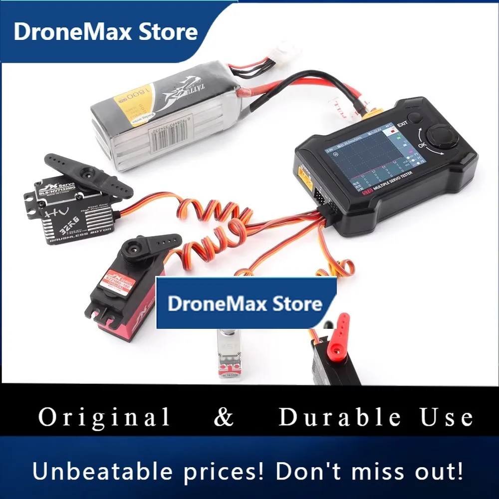 Фото DroMaToolkitRC ST8 8-канальный 100Вт 2А 2.4 TFT 7-28В 8-канальный интегрированный тестер сервоприводов с 4 независимыми интерфейсами для тестирования сигналов PWM/PPM/SBUS №2