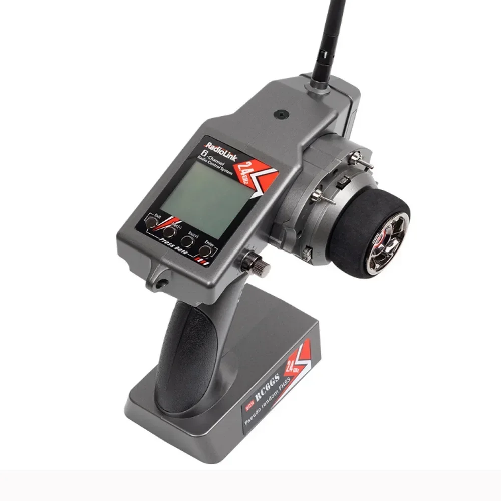 Фото Radiolink RC6GS V3 2,4G 7-канальный радиопередатчик с приемником R7FG гироскопическая телеметрия для радиоуправляемого автомобиля, лодки №5