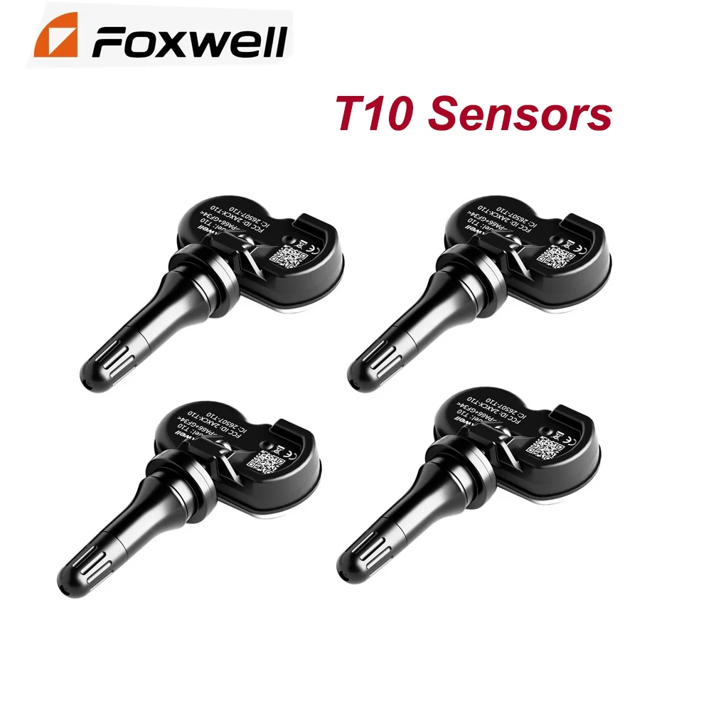 

4pcs Foxwell T10 Sensors for Foxwell T1000 TPMS Tool for Programming Data / Change Sensor Tire Pressure Monitoring System Tester