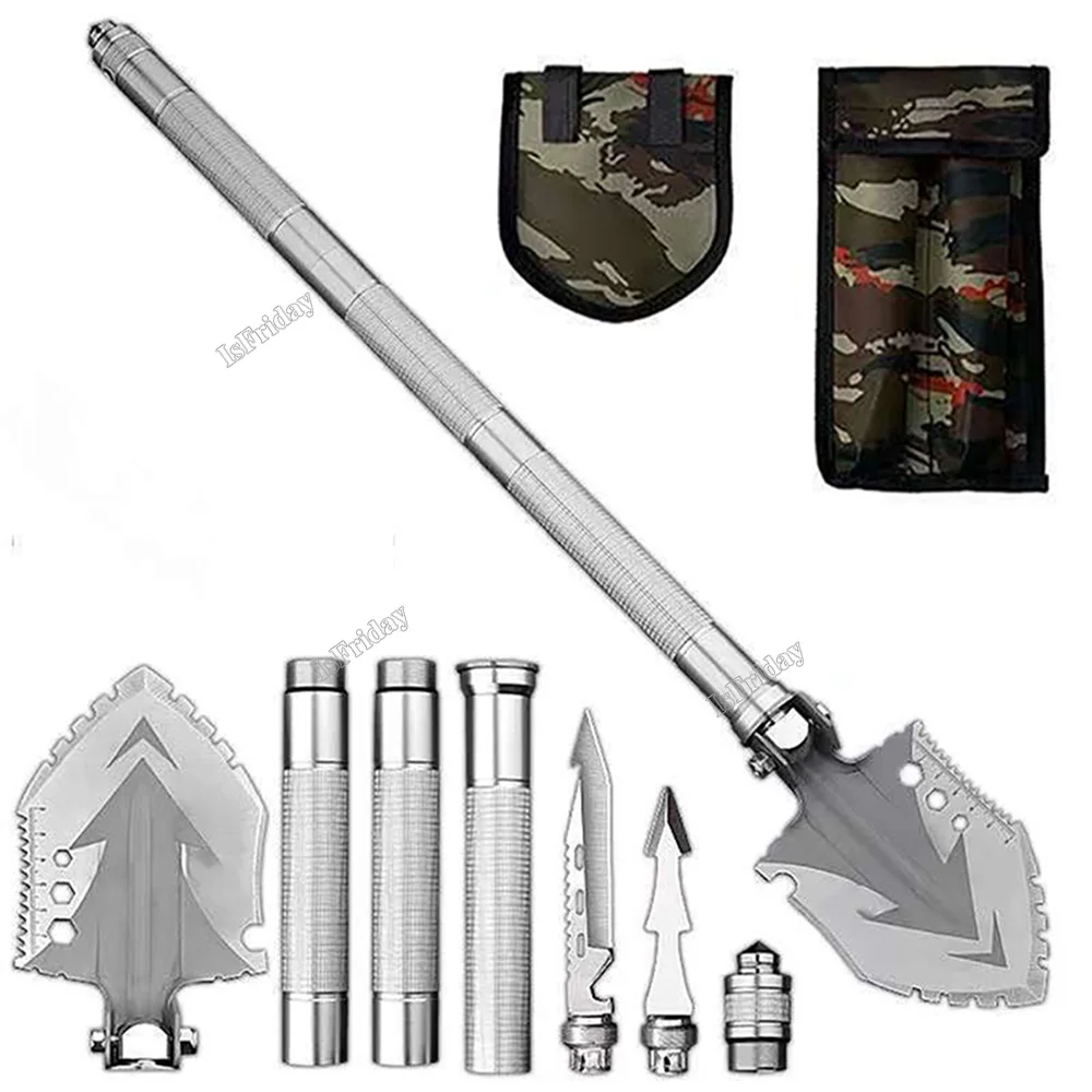 

Multifunctional Folding Military Shovel Outdoor Survival Set Garden Tools Camping Folding Shovel Outdoor Knife