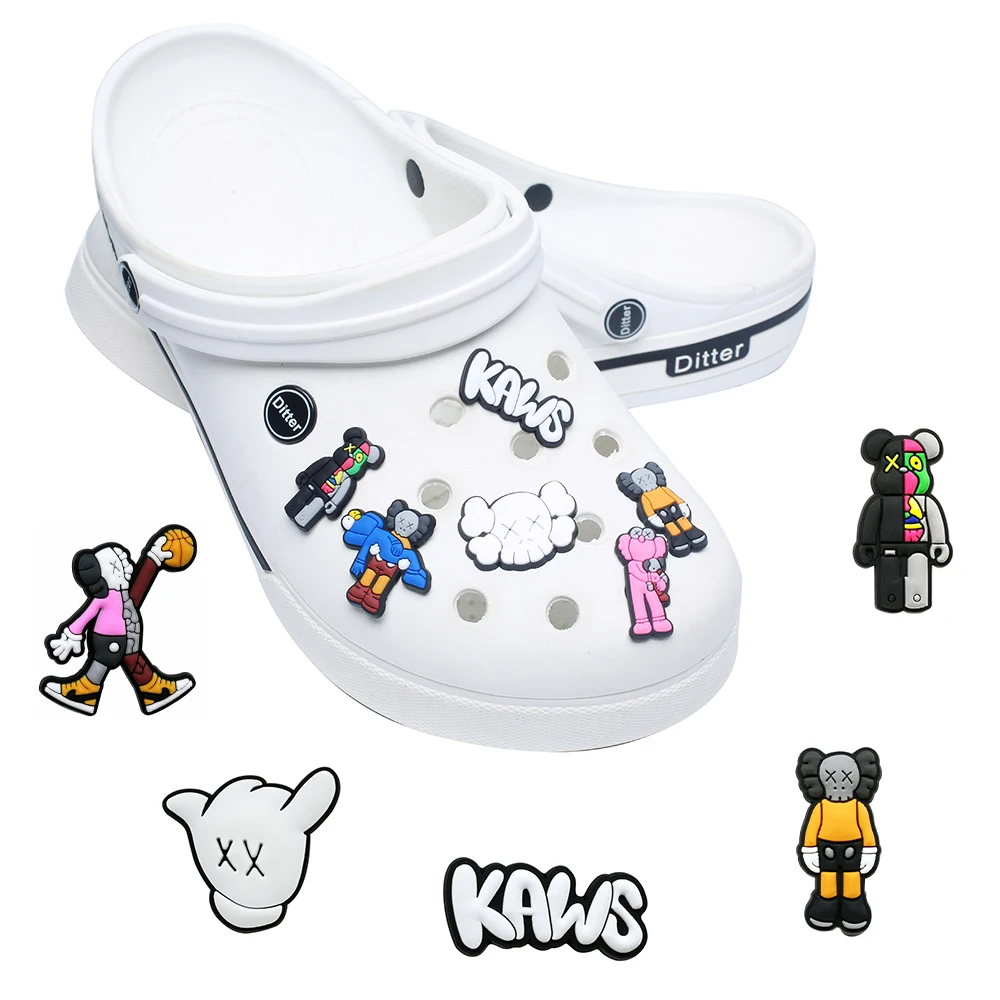 

Singe Sale 1pcs Cartoon PVC Shoe Charms Shoe Accessories Shoe Decorations Shoe Buckles Accessories Fit Bands Bracelets Croc JIBZ