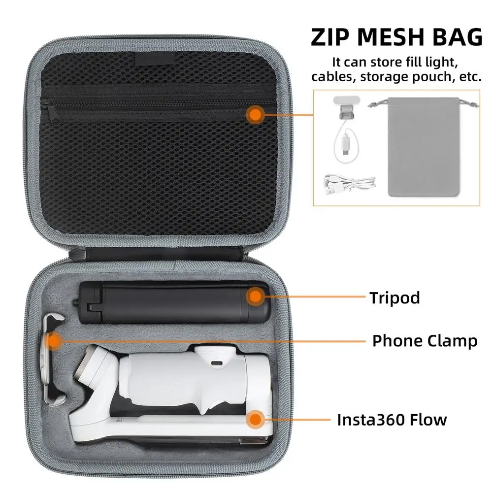 Carrying Case Compatible For Flow Phone Stabilizer Storage Bag Box Portable Outdoor Protector Accessories enlarge