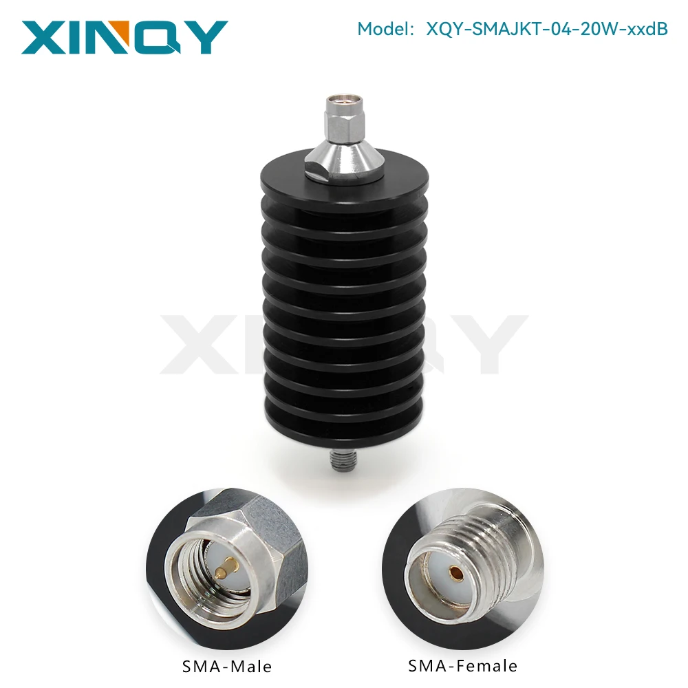 Фото XINQY Коаксиальный фиксированный аттенюатор SMA, DC-4ГГц, 20Вт, 1дБ, 3дБ, 5дБ, 6дБ, 15дБ, 20дБ, 30дБ, 40дБ №2
