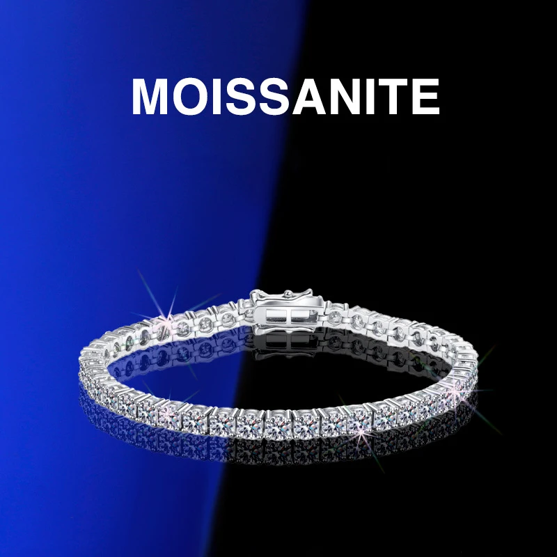 

FUKAI 100% 925 Silver High Quality Bracelet 0.3 Carat Moissanite Diamond For Women Wedding Party Bridal Local Tyrant Jewelry